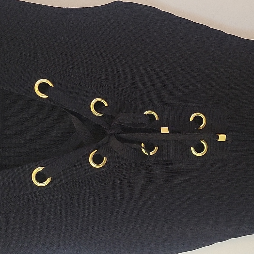 NWOT Michael Kors Ribbed Knit Body Con Dress SZ SM - Picture 3 of 6